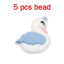 5pcs Silicone Cartoon Beads DIY Pacifier Chain Baby Oral Care Pacify Accessory Part