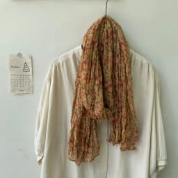 Spring and Autumn New Crumpled Small Floral Scarf Retro Mori Pastoral Silk Shawl Fashion Trend