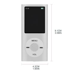 69HA 1.8'' MP3 Music Player Non-destructive Portable MP3 Walkman FM Radio Card External Ultra-thin Recording Music Player