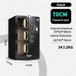 Thickened Alloy Steel Single Door Fireproof And Waterproof Safe Password/Fingerprint/WIFI Unlock Anti-theft And Anti-pry Safe
