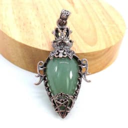 Water Drop Crystal Pendulum for Dowsing Spiritual Divination Natural Amethyst Rose Quartz Onyx Antique Pendulums Pendant Pendulo