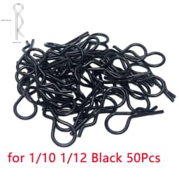 50Pcs 1/5 1/6 1/7 1/8 1/8 1/12 1/16 1/14 RC Cars Shell Body Clips Pins R Buckles Fixed for TRAXXAS SCX10 RC Car Parts