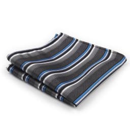 High Grade Pocket Square Brand Kerchief Men Dark Blue Striped Fit Formal Party Wedding Man Handkerchiefs Pocket Suit Hanky Gifts