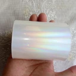 Holographic Foil Plain Transparent Foil Hot Stamping On Paper or Plastic 8cm X 120m/Lot DIY Package Box