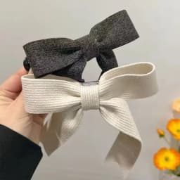 Korean Knitted Woolen Bow Hair Clips Spring Clips Women Temperament Barrettes Female Party Hairpins Hair Decorate Accessories