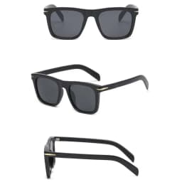 Vintage Square Sunglasses Men Anti-Blue Light Glasses Fashion Gradient Driving Shades Leopard Black Brand Oculos