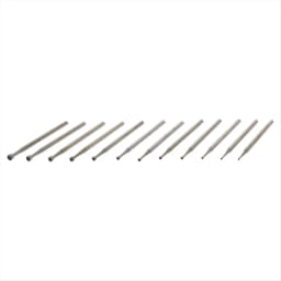 HOT 12 Pcs Round Cup Burr Set, 3/32Inch Shank Wire Rounder Bits Jewelry Carving Bits (0.8-3.0mm)