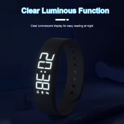 Smart Bracelet LED Digital Vibration Alarm Wrist Waterproof Smart Clock Smartband With Running Pedometer Monitor Smart Band