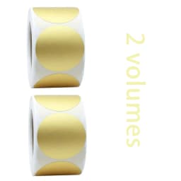 300Pcs 2.5cm/1inch Round Gold/Silver Self-adhesive Scratch Label Stickers,Can Be Used For Scratch Cards, Wedding Gift Cards