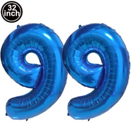 Blue Large Numbers Balloon 32 Inch 0 1 2 3 4 5 6 7 8 9 Birthday Digit Bachelorette Balloons Figure Golob Party Ballon Decoration