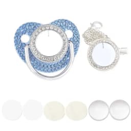 Only Blank Newborn Pacifier Clip Holder Baby Shower Gift Toddler Pacifier Dummy Baby Teether Infant Nipple BPA Free