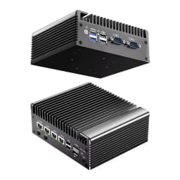 Topton Intel N150 N100 4x2.5G LAN Fanless Mini PC i226-V 2*COM DDR4 NVMe Efficient Cooling Solid Firewall PC Industrial Computer