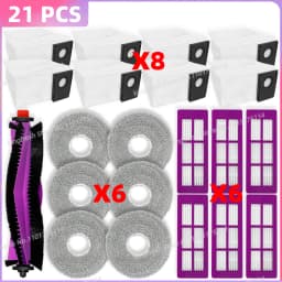 Fit For ( Eureka J15 EVO Ultra, Midea VCR V15 EVO Ultra ) Vacuum Parts Main Roller Side Brush HEPA Filter Mop Cloth Dust Bag