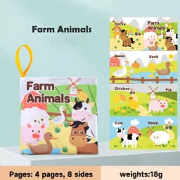0-12Months Soft Baby Books 3D Touch Feel High Contrast Cloth Book Infant Early Learning Toy Toddlers Sensory Activity Cloth Book