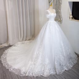 SL-6856 Suli Customized Romantic Sweetheart Bride Ball Gown Wedding Dress 2024 Lace Appliques Beading Short Sleeve Bridal Gown