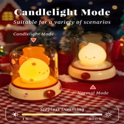 Led Night Light Rechargeable Dimmable Table Lamp Children's Night Light for Nursery Bedroom Cute Birthday Gift