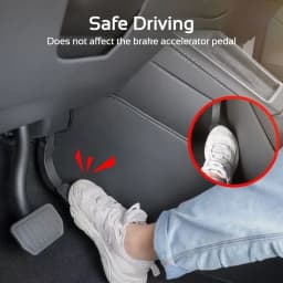For Tesla Model 3 Y YL 2021-2027 LHD Center Console Two Side Anti Kick Pad Protector PU Leather Sticker Cover Car Accessories