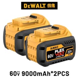 DeWALT 100% Original Battery 20V/60V 9000mAh MAX FlexVolt for DCB606 DCB205 DCB206 DCB209 DCB182 Power Tool Air Transport