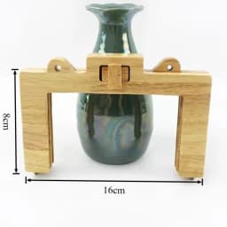 1Pc 16/22cm Wooden Bag Frame Handle Purse Making Bracket Square Clasp Frames for Handbag DIY Sewing Craft Accessories Parts
