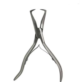 1 PC 5.5 inch Silver Stainless Steel Clamp Hair Extension Plier with Two Hook Keratin Hair Extensions Removal Tools