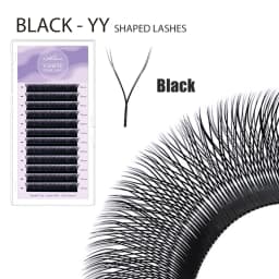NATUHANA W Lashes Extension L LU(M) Curl Individual Mink YY Lashes 3D W-shaped Volume Fan Eyelash Extension
