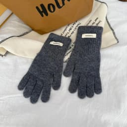 100% Wool Gloves Lady Touchscreen Finger Hole Winter Autumn Women Warm Wrist Length Classic Knitted Gloves Female Mitten 2025