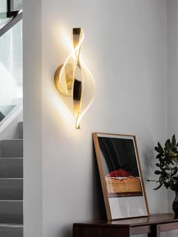 1pc/2pc Golden Snowflake, Cloudy Acrylic Wall Sconce for Living Room, Bedroom Home Decor, Modern LED Bedside Wall Sconce