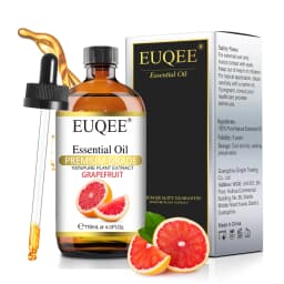 EUQEE 118ML Lavender Jasmine Eucalyptus Vanilla Peppermint Essential Oils with Glass Dropper|Aromatherapy, Humidifier,DIY Soap