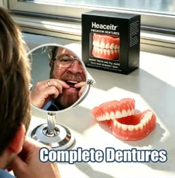 Slim Comfortable Custom Fit Dentures Boil to Shape Fits All Arch Sizes Reliable for Daily Meal Drink