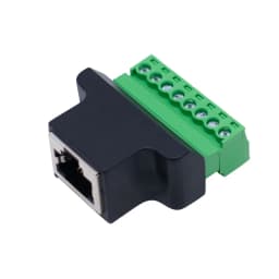 RJ45 to screw terminal Block 8p connector ethernet RJ45 Male Female to 8 pin screw terminal network adapter cable for CCTV DVR