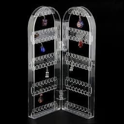 60 to 360 holes Plastic Earrings Studs Display Rack Folding Screen Earring Jewelry Display Stand Holder Storage For Stud