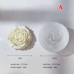 3D Jasmine Rose Flower Silicone Mold DIY Chocolate Cake Decor Pudding Desserts Pastry Baking Tool Soap Fondant Baking Mould