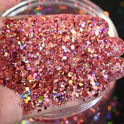 50g Holographic Mixed Hexagon Shape Chunky Irediscent Nail Art Glitter Flakes Laser Sparkly Sequins Slices Nail Art Decoration