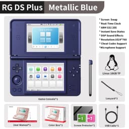 Anbernic RG DS Plus Retro Handheld Game Console Linux 4.3" IPS 1024*768 Dual-Screen 4000mAh Game Player Bluetooth WiFi Streaming