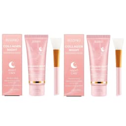 Collagen Intensive Moisturizing Nighttime Peel-Off Mask 75g, Comes with a Free Mask Brush, Gel Texture Is Easy to Absorb, Deeply Hydrates and Moisturizes, Instantly Relieves Dryness with a Single Swipe and Peel-Off, Evens Out Skin Tone, Smoothes Skin, Long-Lasting Oil Control, Maintains and Cares for Skin, Suitable for All Skin Types, Unisex