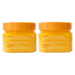 Amococo 2Pcs Turmeric Body Scrub Exfoliating Dead Skin Remover 280g Deep Cleansing Nourishing Smooth Skin