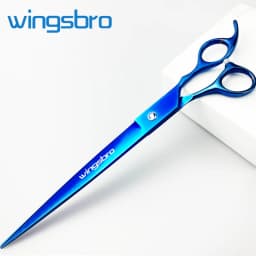 wingsbro 9 inch Professional pet shop scissors, dog grooming scissors straight scissors suitable for Big Dog hair trimming