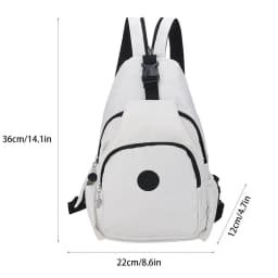 Lightweight Chest Bag For Women Waterproof Single Shoulder Bag Large Capacity Changeable Male Backpack Multi-pocket Design