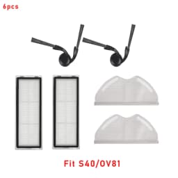 For Xiaomi S40 Pro/OV71GL / S40/OV81 Robot Vacuum Cleaner Consumables Hepa Filter Mop Cloth Main Side Brush Accessories Parts