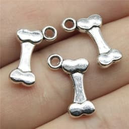 20pcs Charms Bone Dog House Charms Pendants Making DIY Handmade Tibetan Bronze Silver Color Jewelry