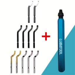 Burr Cutter Trimming Knife Scraper Deburring Tool HSS Steel Blade Remover Deburr Tube Reamer Kit Metal Resin Plastic Wood 3D DIY