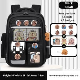 Capybara Children School Bags for Boys Kids Backpack Primary Schoolbag Orthopedic Backpack Waterproof Student Schoolbag Book Bag