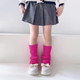 Autumn Solid Color Leg Warmers Middle Tube Socks Knitted Y2K Lolita Style Mid-Calf Socks for Children Girl