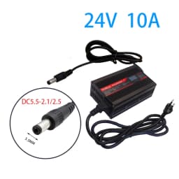 24V 10A Charger Smart Aluminum Case Is Suitable For 2S 24V LCD Dispay Lead Acid Battery OLED Display Fast Charger OHRIJA