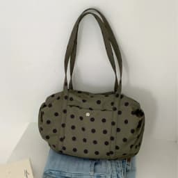 Wild Leopard Print Handbag Large Capacity Tote Bag Minimalist Nylon Women Shoulder Bag Fashion Armpit Bag Retro Satchel