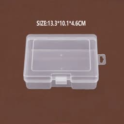 Plastic Storage Containers Box with Lid Big Capacity Clear Rectangle Box for Collecting Small Items, Beads, Crafts Accessories