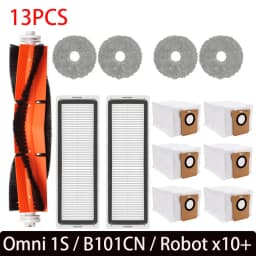 For xiaomi x10 plus accessories Mijia Omni 1S B101CN Robot Vacuum Main Side Brush Filter Mop Dreame L10s Ultra / S10 Pro Parts