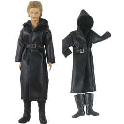 1 Set Doll Clothes Leather coat Outfit for 12 inch Ken Doll Many Style for Choice A02