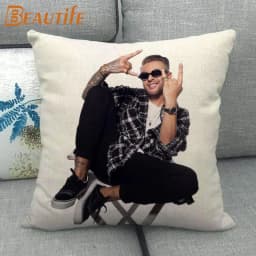 New Arrival Egor Kreed Pillowcase Bedroom Home Decorative Cover 45x45cm Square Zipper Pillow Cases Cotton Linen Fabric No Fade