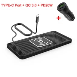 Car Wireless Charger for Iphone 17 16 15 14 Pro Max Non-Slip Induction Charging Pad for Samsung S25 S24 Wireless Charger for Car